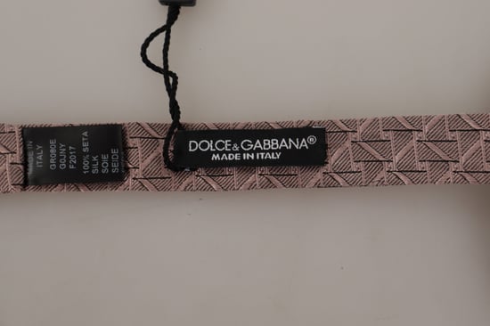 Dolce & Gabbana Gray Fantasy Print Adjustable Neck Papillon Bow Men's Tie - Image 2