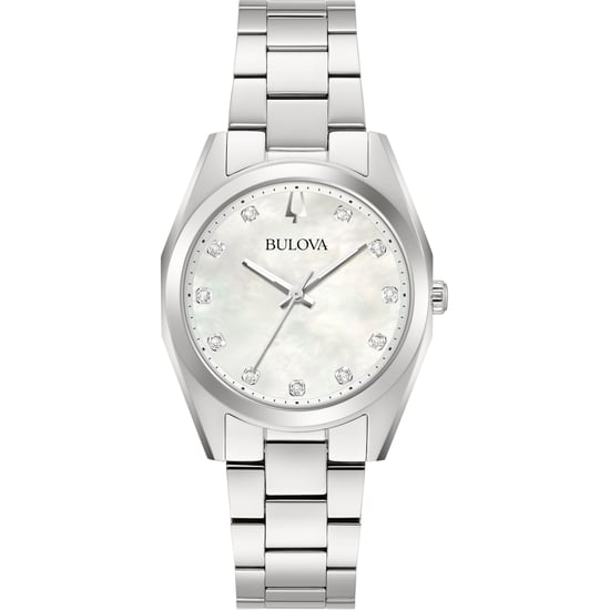 Bulova Surveyor Dames Zilveren Horloge 96P228 - Image 1
