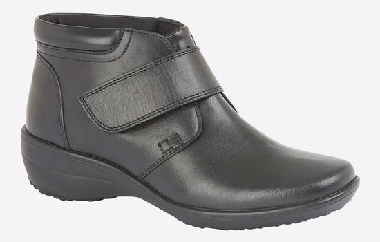 Mod Comfys Erika Memory Foam Wide Fit Womens Ankle Boots - Image 1