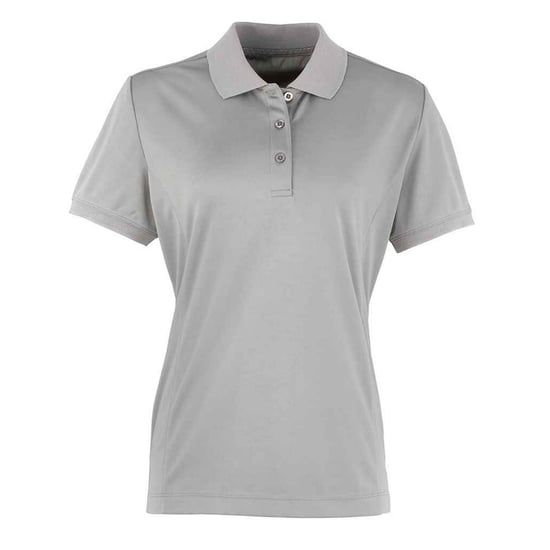 Premier Dames/Dames Coolchecker Piqué Poloshirt (Zilver) - Image 1