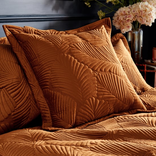 Paoletti Palmeria Quilted Velvet Duvet Cover Set - Image 4