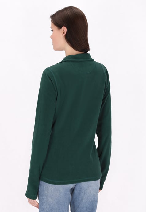Mymo Fleece trui Dames donkergroen - Image 4
