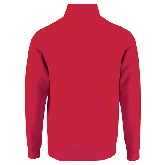 SOLS Mens Stan Contrast Zip Neck Sweatshirt (Red) - Image 2