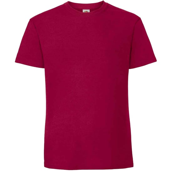 Fruit Of The Loom Mens Iconic 195 Ringspun Premium Tshirt (Cranberry) - Image 1