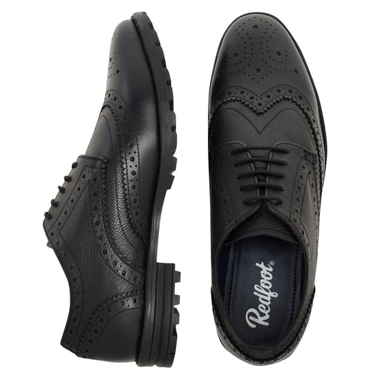 Redfoot James Black Brogue
