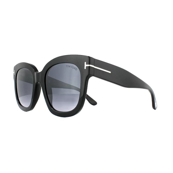 Tom Ford Sunglasses 0613 Beatrix 01C Shiny Black Smoke Grey Mirror - Image 2