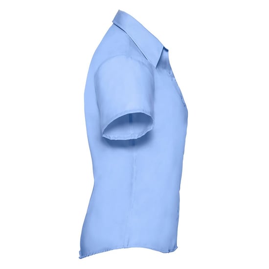 Russell Collection Womens/Ladies Ultimate Non-Iron Short-Sleeved Shirt (Bright Sky) - Image 3