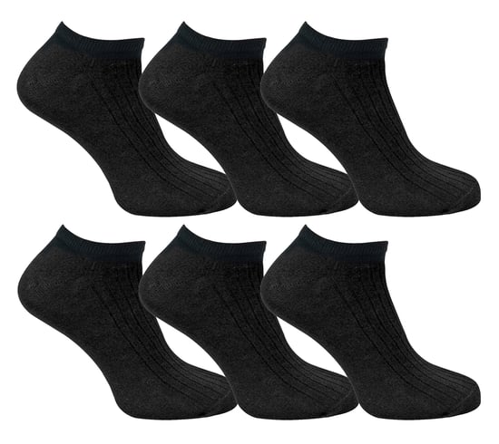 Kids 100% Cotton Ankle Socks | Sock Snob | Low Cut Trainer Socks for Boys & Girls - Black - Image 1