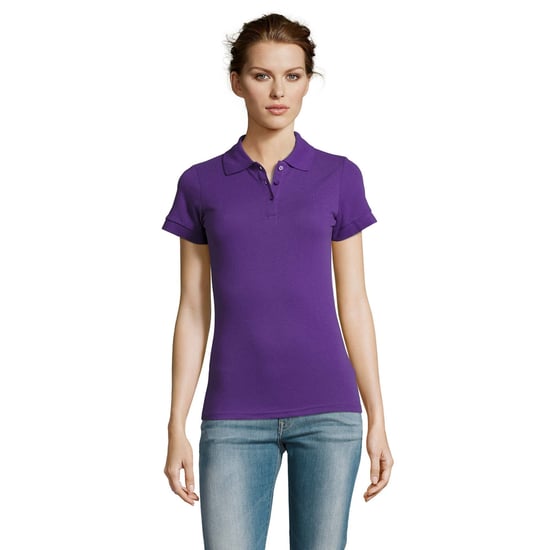 SOLS Dames/dames Prime Pique Polo Shirt (Donkerpaars) - Image 3