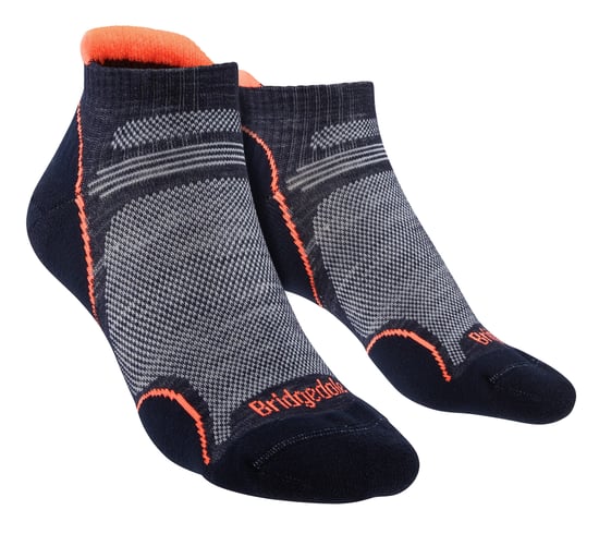 Bridgedale - Womens Hiking Merino Low Socks - Navy / Candy - Image 1