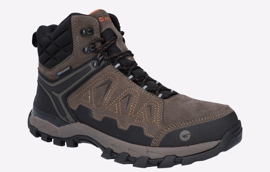 Hi-Tec V-Lite Explorer WP Koe Suede Leren Heren Borstnut/Oranje Wandelschoenen - Image 2