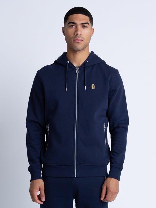 Luke 1977 Men's Berlin 2 Zip Hoodie in Navy