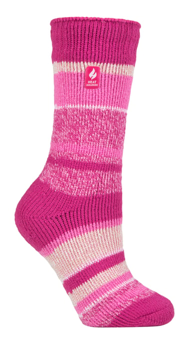 Heat Holders - Ladies Thermal Socks for Winter | Outdoor & Indoor Socks | Cuddly & Fluffy | Gifts for Women - Berry (Provence) - Image 1