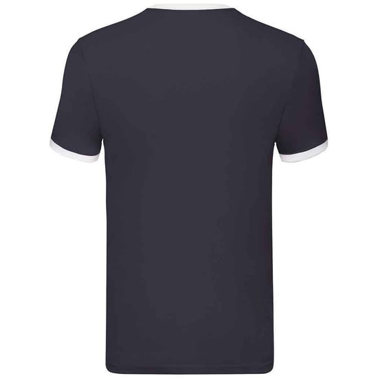 Fruit of the Loom Heren Ringer Contrast T-shirt (Marine / Wit) - Image 2