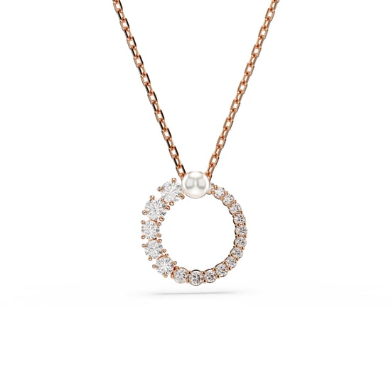 Swarovski 'Matrix' Dames Gouden Geplateerde Metalen Ketting - Roze 5692265 - Image 1