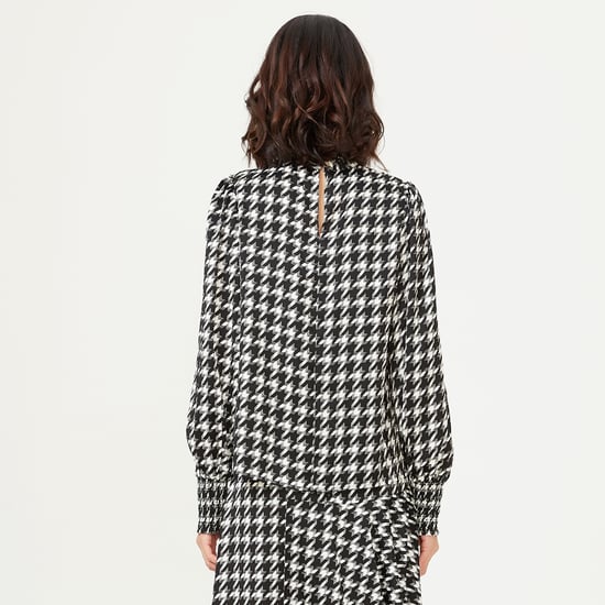 Houndstooth -print blouse - Image 6
