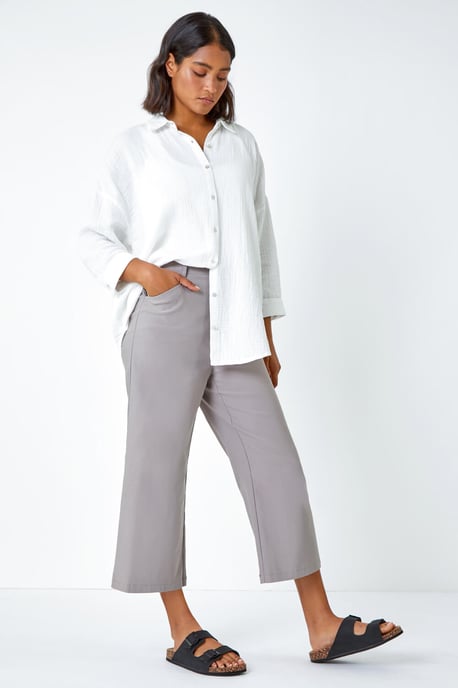 Cropped Stretch Culotte