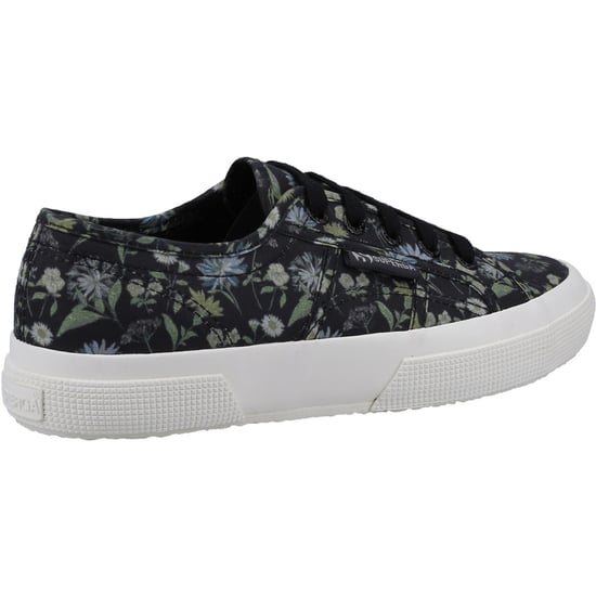 Superga 2750 Floral Print Cotton Dam Dam, Mörkgrå/Floral Print Träningsskor - Image 2