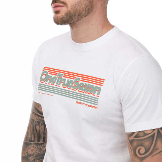 Men's One True Saxon Forever T-Shirt in White - Image 3