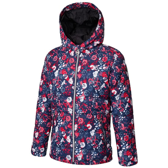 Dare 2B Girls Verdict Floral Waterproof Ski Jacket (Virtual Pink)