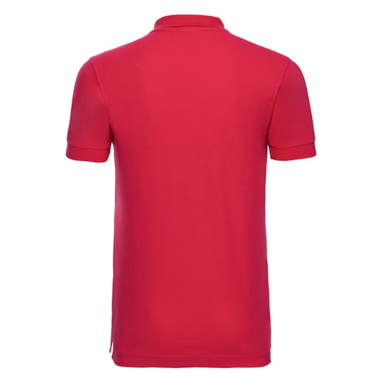 Russell Stretch Fitted Polo Shirt för herrar (Klassiskt röd) - Image 2