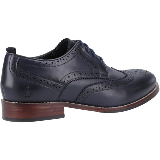 Hush Puppies Natalia Leather Women's Navy Brogues Shoes - Image 2
