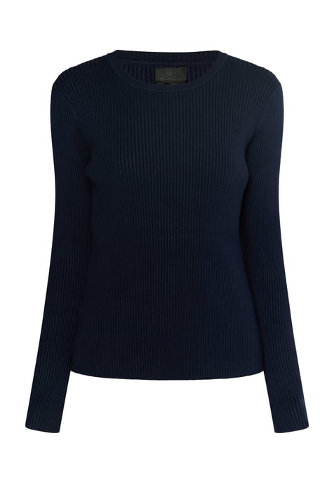 Dreimaster Knitted pullover women marine - Image 1