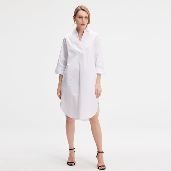 Minimalistisch katoenen shirtjurk - Image 3