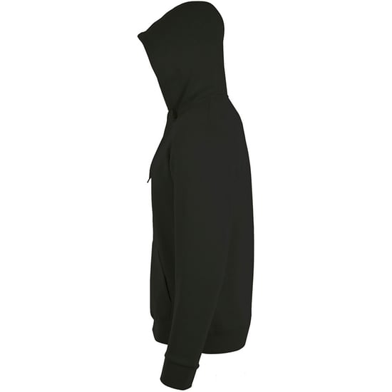 SOLS Mens Stone Zip Up Plain Hoodie (Black) - Image 3