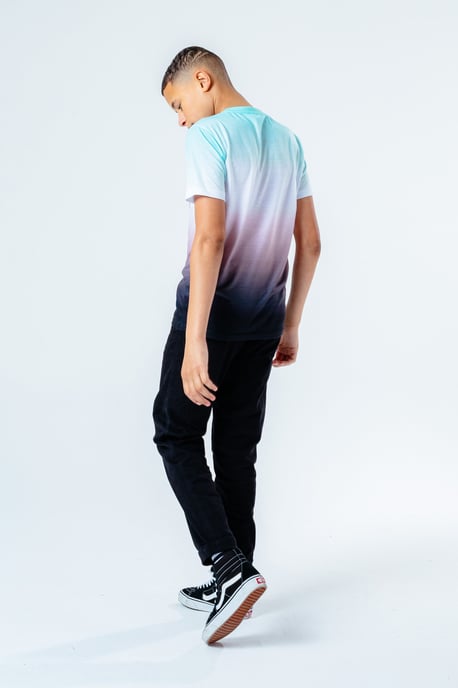 Hype Turquoise Black Fade Kids T-Shirt