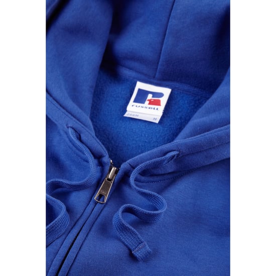 Russell Heren Authentieke Sweatshirt met volledige ritssluiting / Hoodie (Helder Koninklijk) - Image 4