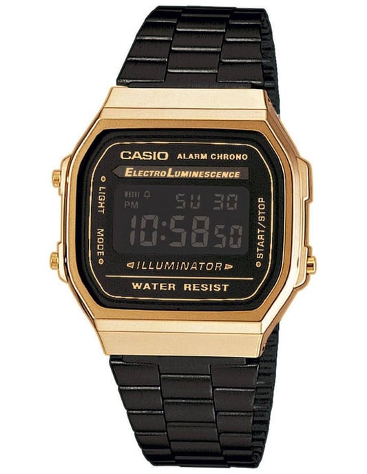Casio Casio Retro Unisex's Black Watch A168WEGB-1BEF - Image 1