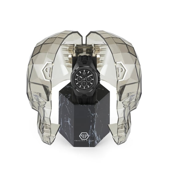 Philipp Plein Octagon Heren Zwarte Horloge PWTBA0623 - Image 4