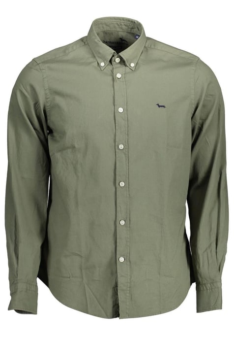 Harmont & Blaine Men's Green Cotton Shirt