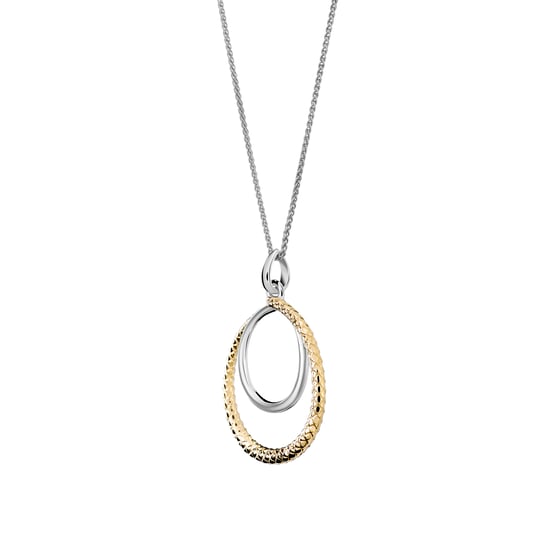 Orphelia 'Bastien' Dames 925 Sterling Zilveren Ketting met Hanger - Zilver/Goud ZH-7499 - Image 3
