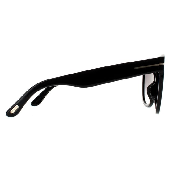 Tom Ford Cat Eye Womens Shiny Black Smoke Gradient - Image 4