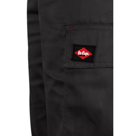 Lee Cooper Mens Classic Cargo Shorts (Black) - Image 3
