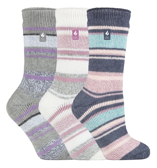 HEAT HOLDERS - 3 Pack Multipack Ladies Insulated Thermal Socks for Winter - Provence - Image 1