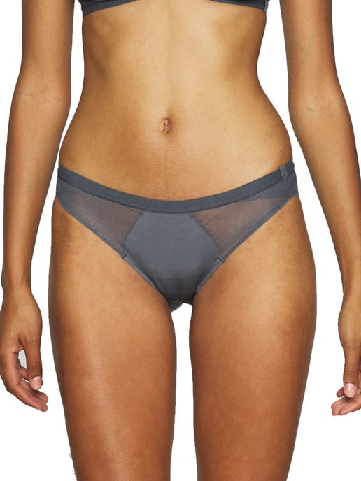 Symmetry Low Rise Cheeky Briefs Dark Grey