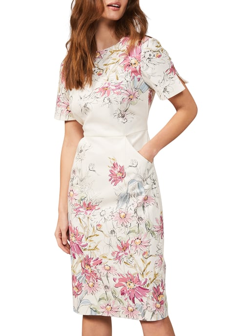 Marie Floral Fitted Dress