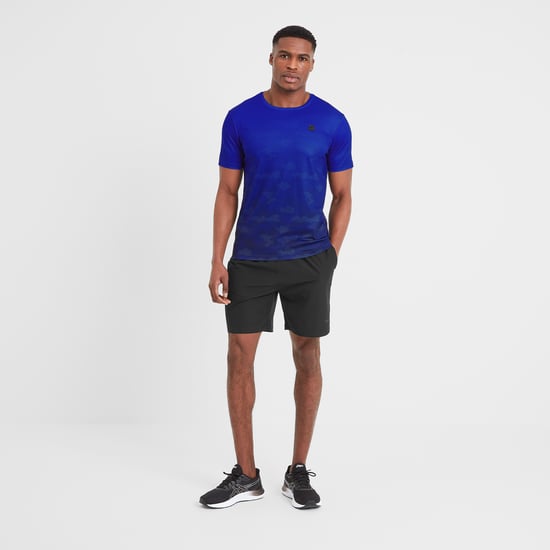Kildwick Mens Tech T-Shirt Sapphire Blue Dot Camo