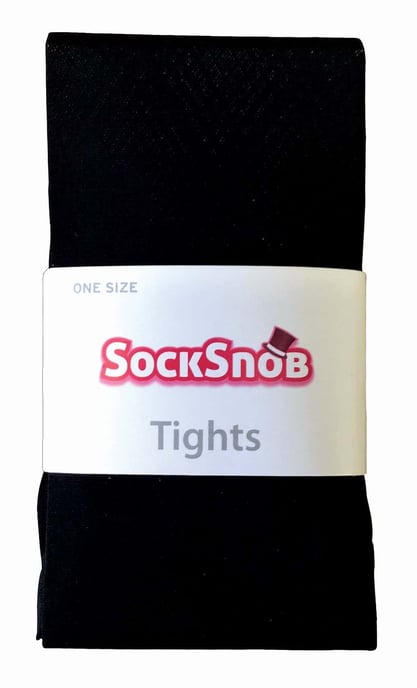 Dames 80 denier ondoorzichtige effen gekleurde panty's - Zwart - Image 2
