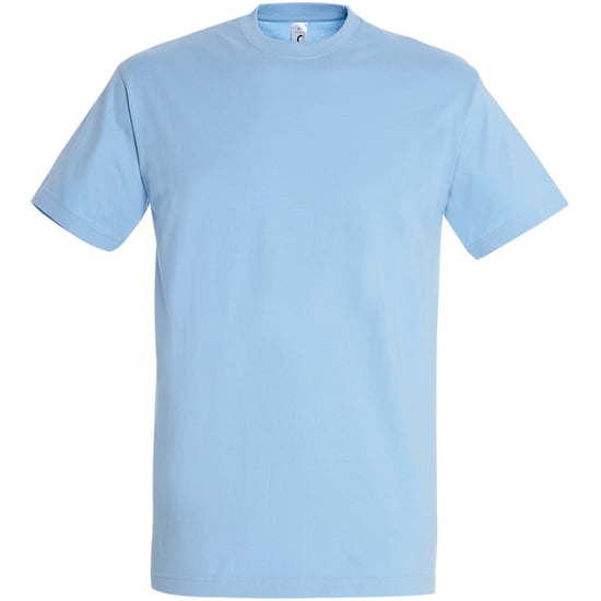 SOLS Mens Imperial Heavyweight Short Sleeve T-Shirt (Sky Blue) - Image 1