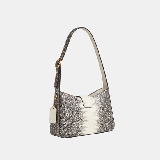Eliza Shoulder Bag in Ring Lizard-Embossed Leather