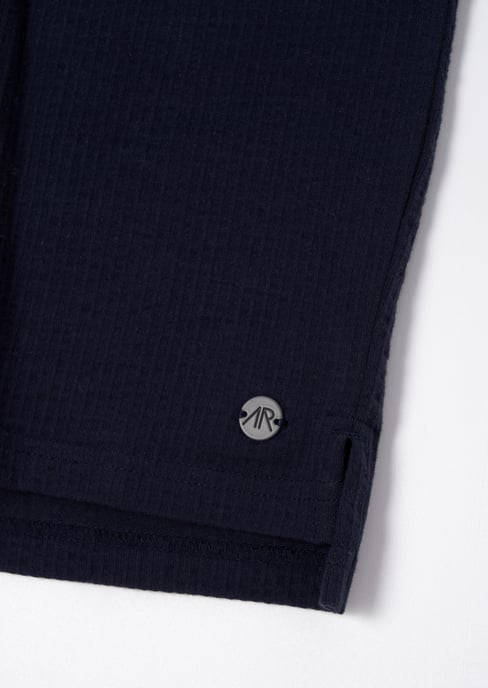 Hector Blue Textured T-Shirt