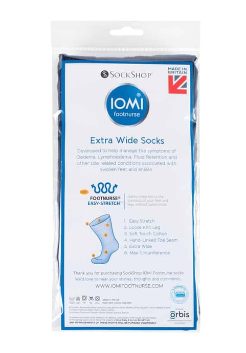 Mens & Womens Extra Wide Soft Cotton Oedema Socks for Swollen Feet - Image 2