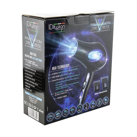 INNOVATIE 2200W HIGH TECH BLAUWE IONEN THERAPIE DROGER - Image 2