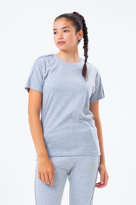 Hype Grey Tonal Tape Script Logo Kids  T-Shirt