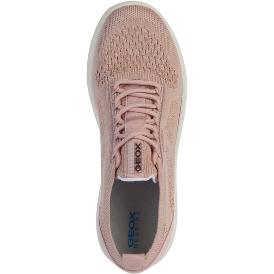 Geox D Spherica A Leren Dames Lichtroze Trainers - Image 4