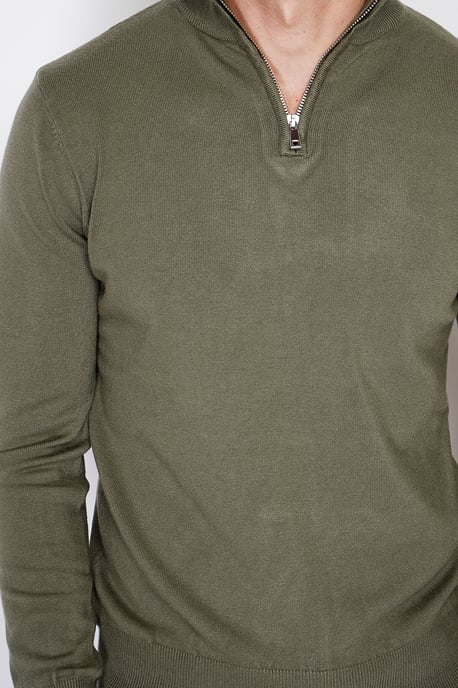 GB - William de Faye - Short zip - Khaki - Image 5